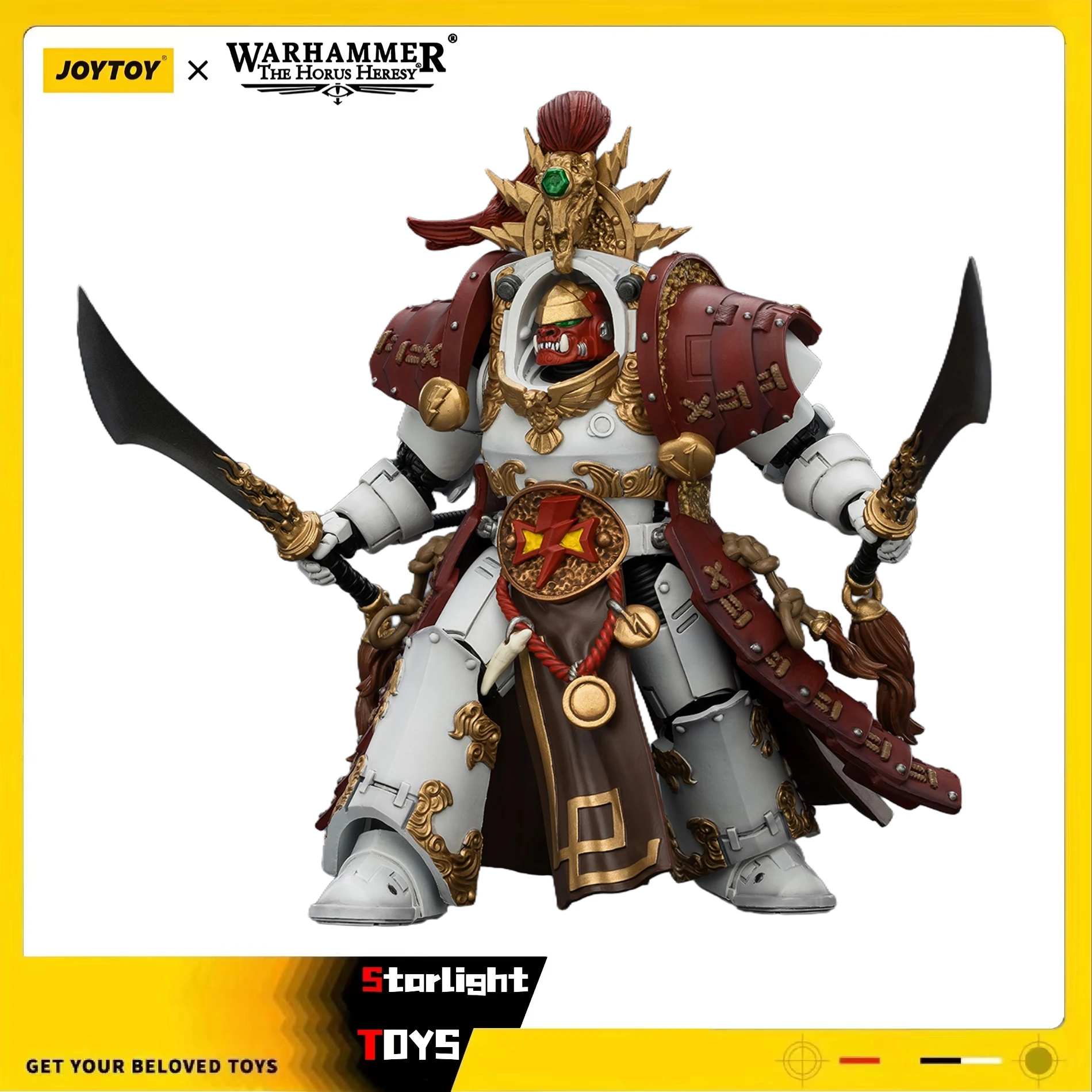 

【Pre-sale】JOYTOY Warhammer 40K White Scars Qin Xa - Master of The Keshig 1/18 Action Figure Model Toy
