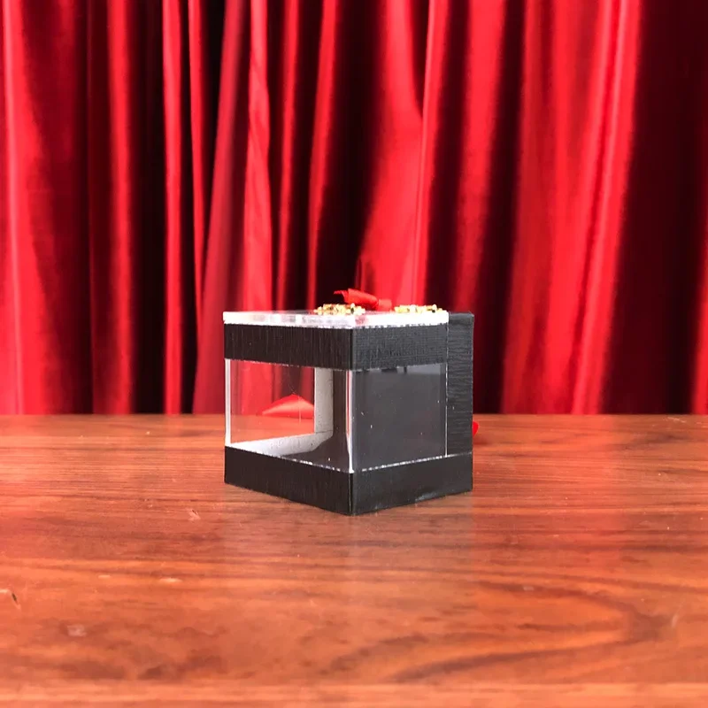 Crystal Clear Switching Box Prediction Box Magic Prop Close‑Up Street Stage Illusion Gimmick Accessories Comedy Magic Tricks