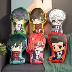 BLUE LOCK Anime PlushToy Pillow Isagi Yoichi Nagi Rin Chigiri Reo BLUE lock  Plush Dolls Sitting Q Edition Round 2