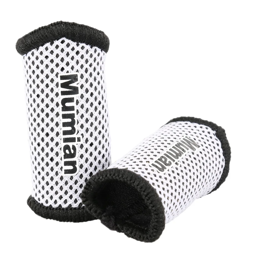 2Pcs Finger Support Elastic Finger Sleeve Breathable Wear-resistant Finger Stall Mesh Finger Protection Guard Volleyball