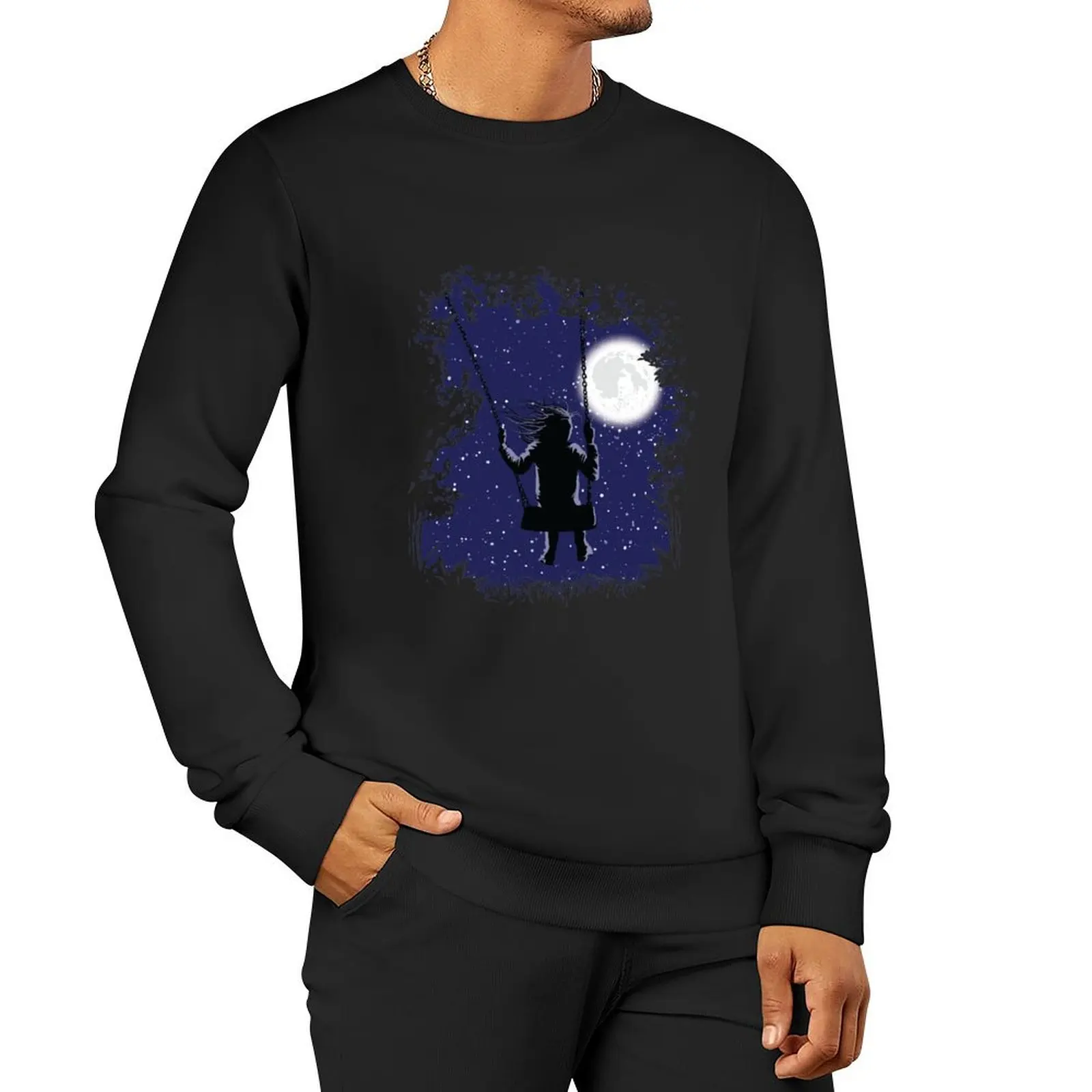 Night Swing Tranquility Pullover Hoodie blouse graphic t shirts men men clothing new in hoodies & sweat-shirt