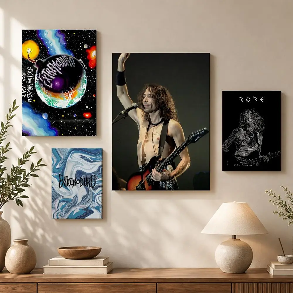 Album E-Extremoduro Framed Wall Painting HD Wood Framed Canvas Poster Wall Art For Bedroom Living Room Bar Home Decor