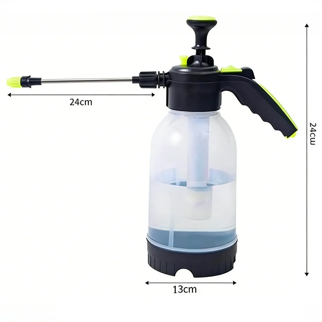 2L Handpumpen-Wassersprüher mit zwei Sprühmodi, pneumatischer Schaumkanone für Autowäsche, Schneesprühflasche, Fensterreinigung – Detail 10