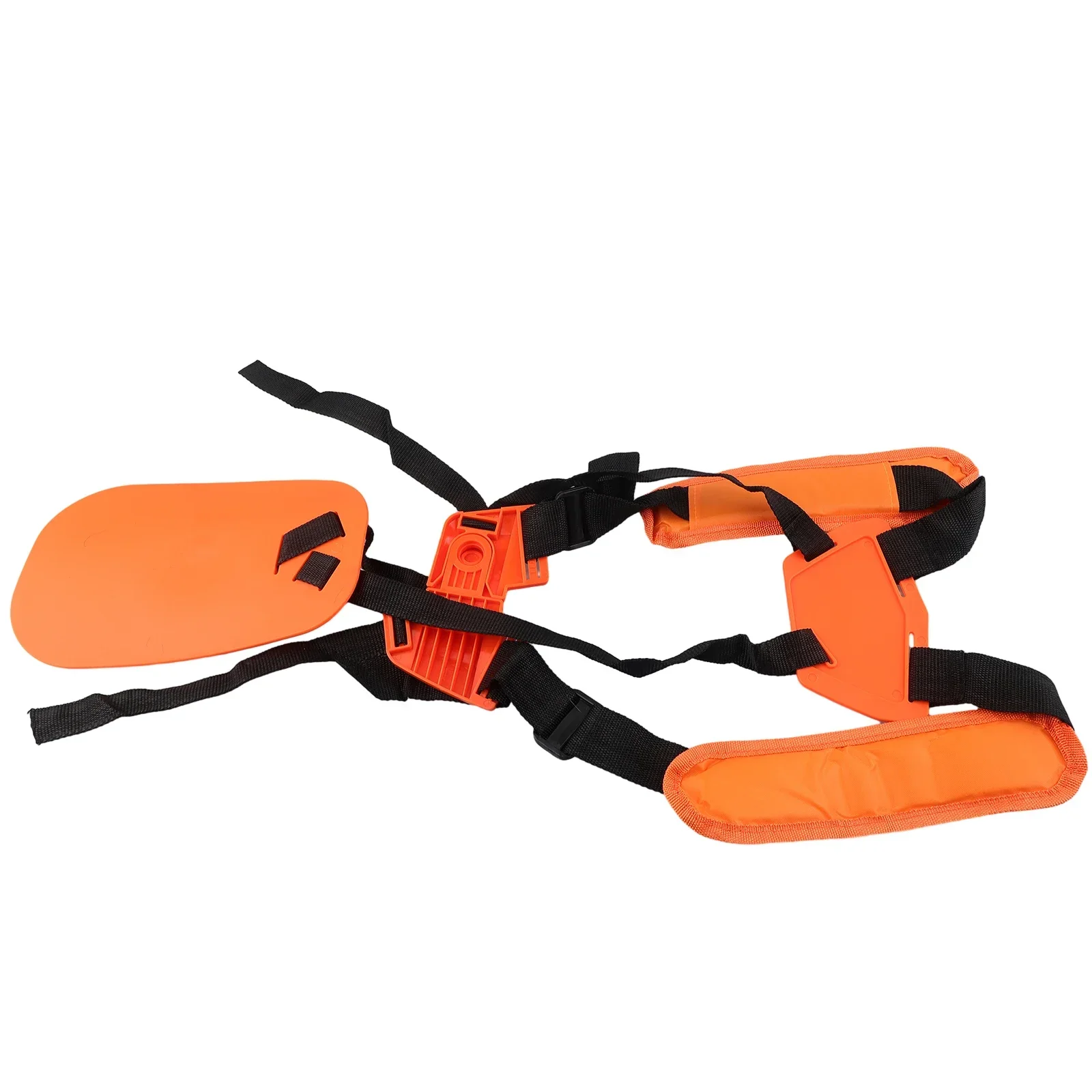 Adaptable Double Shoulder Harness for Brush Cutter and Trimmer Tools with Padded Design for Even Load Distribution