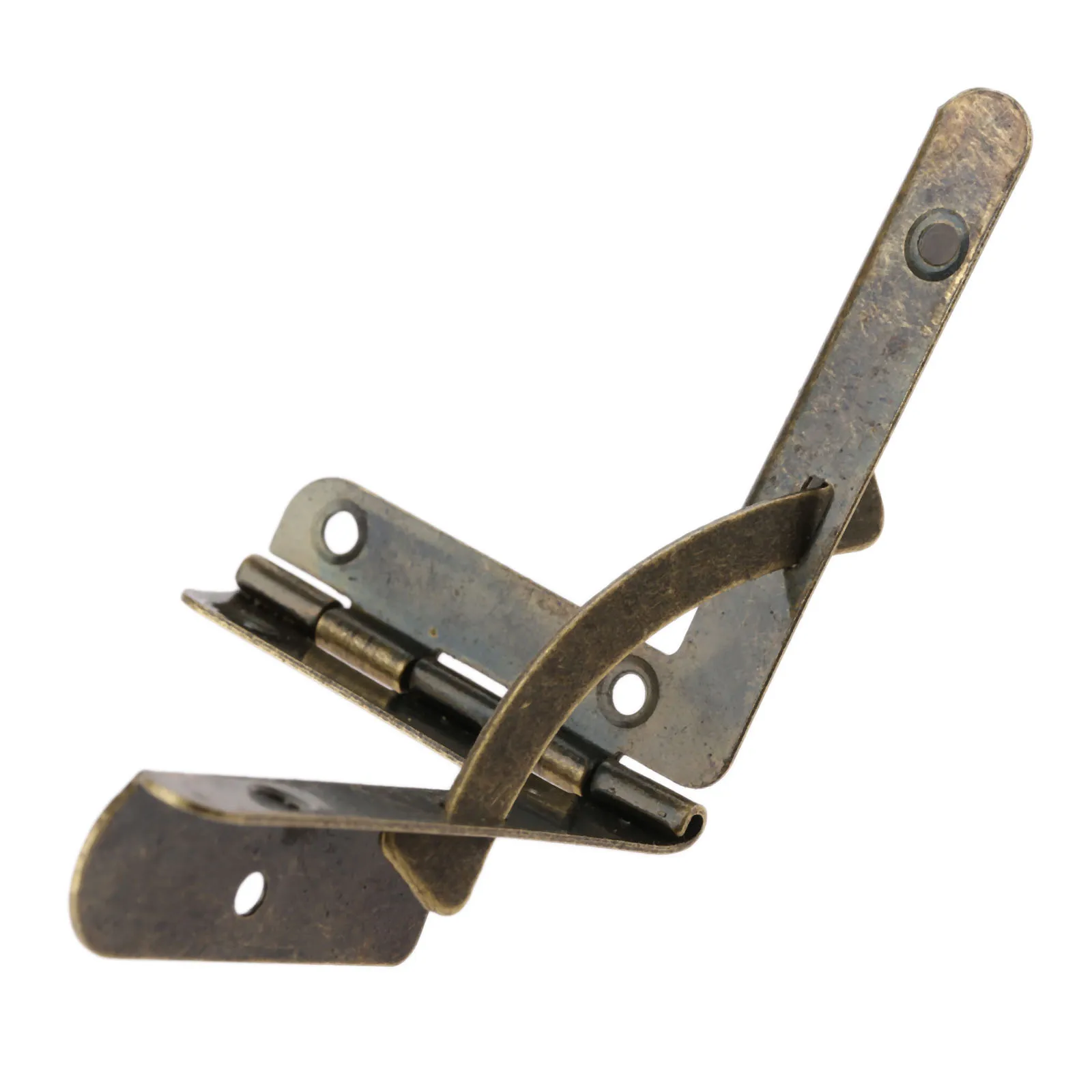 

2Pcs L-shaped 90 ° Support Spring Hinge Jewelry,watch Box Wooden Cover Hinge Antique Copper/gold Furniture Hardware Accessories