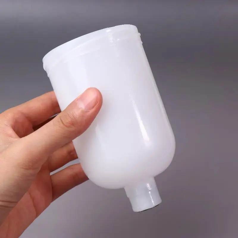 125ml 250ml 600ml Plastic Spray Paint Cup Sprayer Cup Air Gravity Feed Paint Spray Pot Thread Connector For Spray Gun Parts