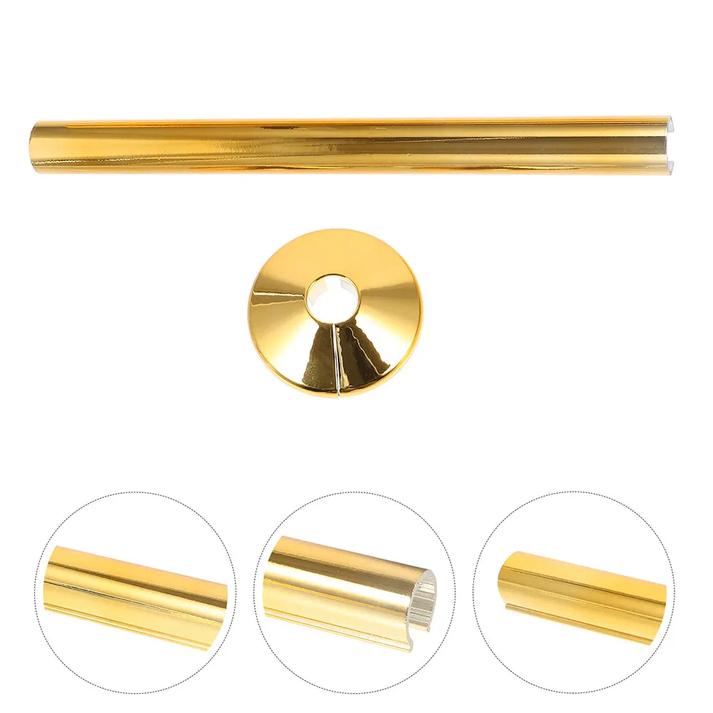 Decorative Radiator Pipe Cover Kit with Split Flange Plate for Wall Pipes – Heat Dissipating Cover for Kitchen & Bathroom