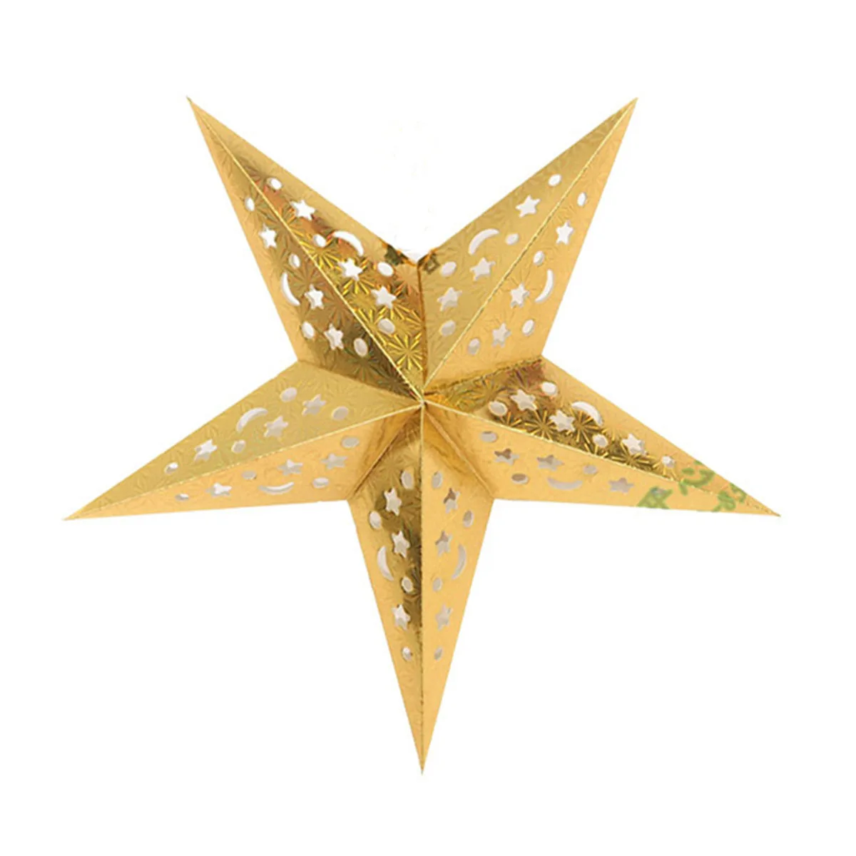 1PCX30cm Out Star Hanging Pendant Decorative Home Party Outdoor Paper Lantern Stars Lampshade Garden Decor Paper Star Lampshade