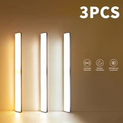 1/2/3PCS Dimmable Motion Sensor Light USB Rechargeable Sensor Closet Lights Wireless PIR Motion Led Lamp For Kitchen Cabinet