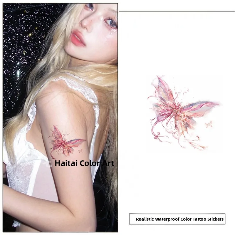   High Aesthetic Temporary Tattoo Stickers Women Waterproof Long-lasting Small Clear Hand Arm Student Model ...