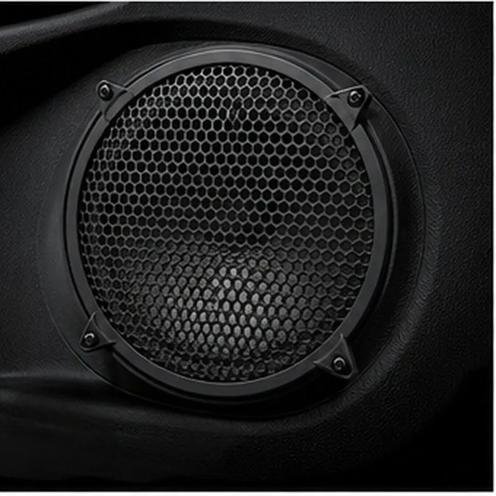 Car Speaker Protective Grill Cover Round Mesh Design for Subwoofer Audio Systems Interior Enhancement Dust Debris Resistance