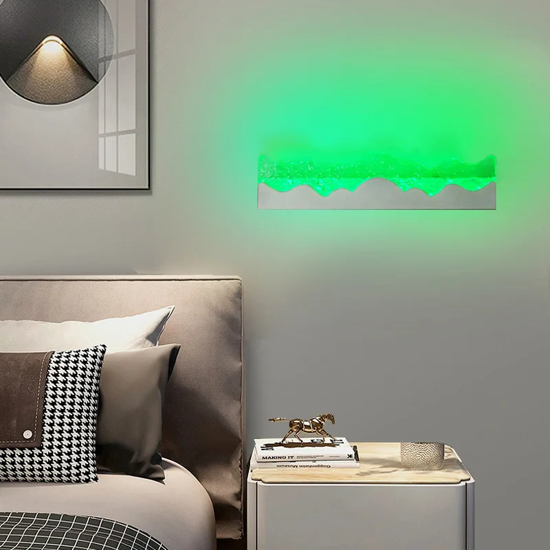 Modern New Creative Rainbow Rgb Bedroom Wall Lamp Pickup E Sports Atmosphere Decoration Minimalist Romantic Bedside Lamp image 4