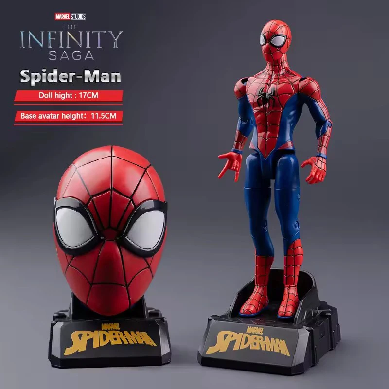 Marvel Iron Man SpiderMan Captain America articulations mobilité transformer forme figurine PVC modèle recueillir ornements jouets cadeaux