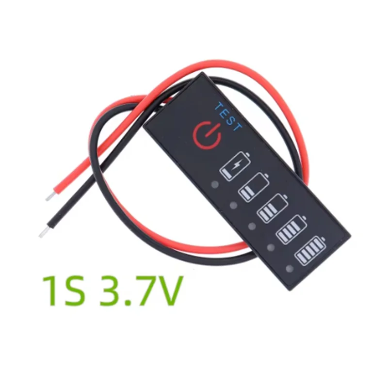 1S 2S 3S 4S Battery Level Indicator Iron Ternary Lead-acid Capacity Display Lithium 3.7V 7.4V 11.1V 14.8V Phosphate Tester Meter