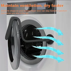 Washer Door Prop Silicone Flexible Magnetic Support Front-Loading Washing Machine Door Support for Hotel Balcony Bathroom Cap