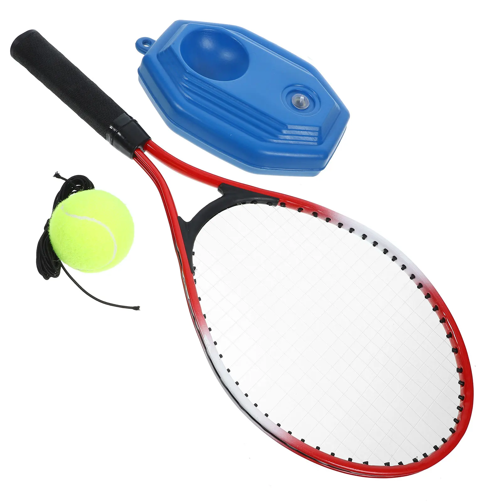 

1 комплект, 1 комплект, портативный теннисный тренировочный комплект для детей, начинающих, тренировочное оборудование для отскока, мяч, ракетка, инструмент, аксессуар
