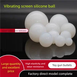 2-70mm Black/white Solid Core Silicone Ball, Industrial Silicone Elastic Ball, Used for Dry Cleaning Machine Vibrating Screen