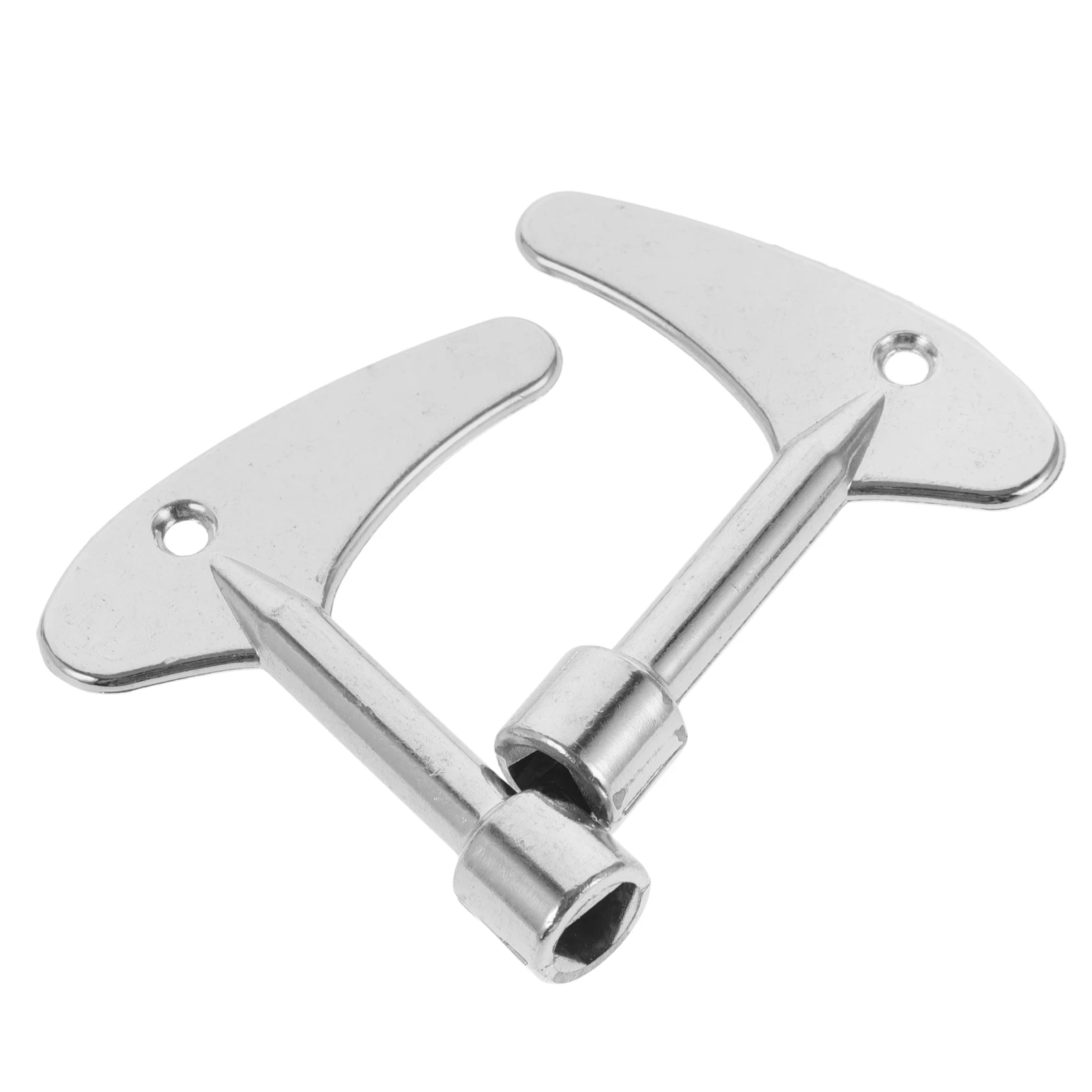 

2pcs Triangle For Meter Box Electric Utility Gas Water Radiator Bleed Keys Multi-Functional Zinc Alloy Tool Universal Plumbing