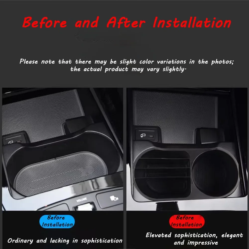 Car Center Console Cup Holder Storage Compartment For Mercedes-Benz A-Class W177 2019-2026 A180L A200L A220L Interior Accessory