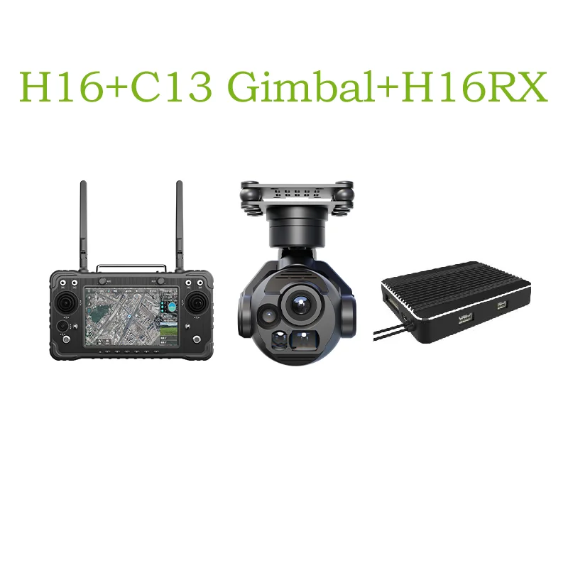 SKYDROID H16/H16Pro FPV: 10-30KM 1080P, display HD da 7", doppia antenna, valutazione IP, protezione industriale per drone e ambienti difficili