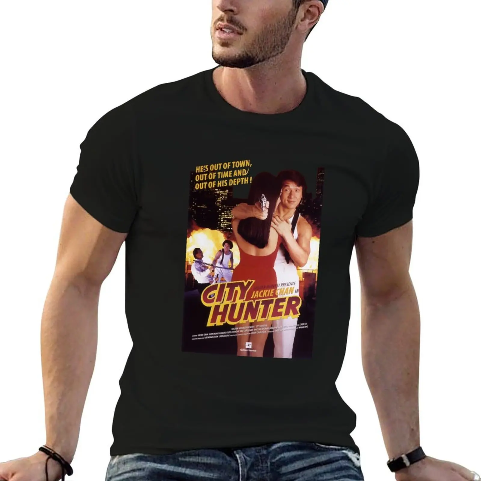 

City Hunter T-Shirt black cotton t-shirt plain for man package printed t shirts for man mens graphic t shirts T-shirt