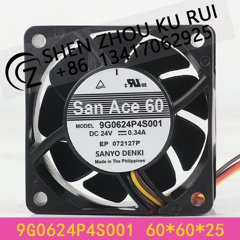 

Sanyo DC24V/0,34A AC EC 6025 60X60X25MM 6CM ШИМ инвертор для проектора с большим объемом воздуха четырехпроводной 9G0624P4S001 охлаждающий вентилятор