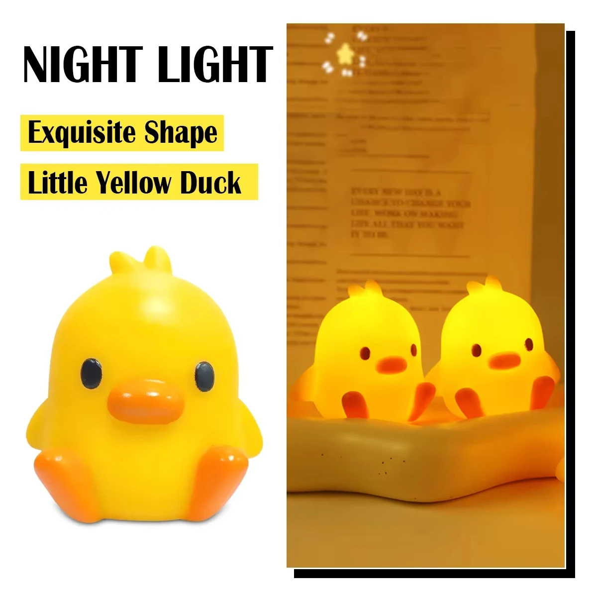 Sono dos desenhos animados noite lâmpada animal dos desenhos animados pato frango led para luz suave noite crianças quarto cabeceira decoração para casa luz ambiente