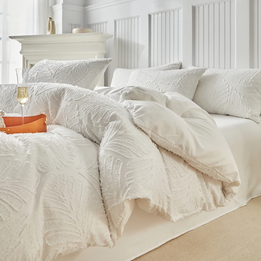 Duvet Cover Bedding Set Twin Full Queen King Size 135x200 Nordic Quilt Cover 240x220 Double Single Leaves Palm Bed Linen 200x200