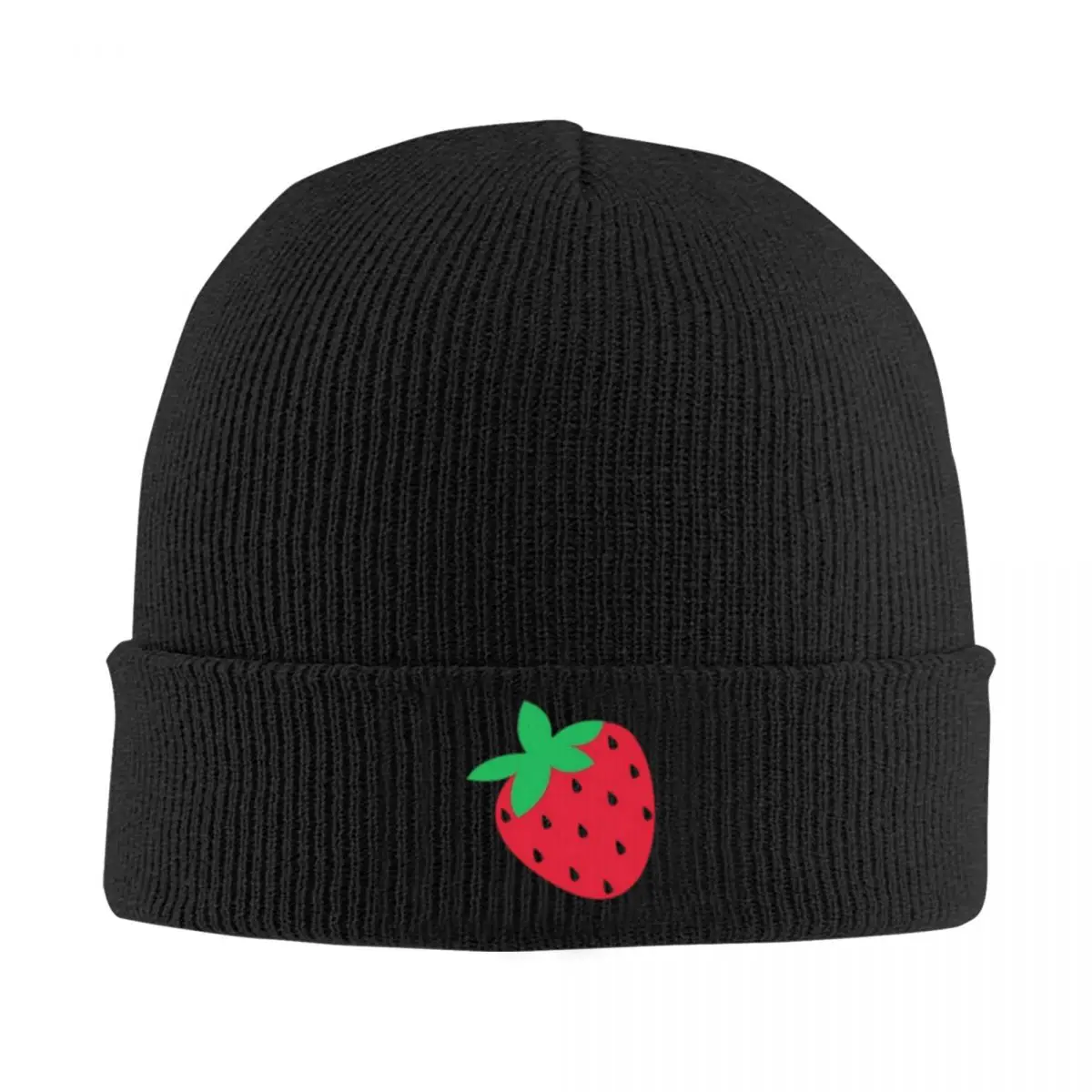 

Winter Acrylic Beanie Hat with Chunky Knit Design, Stylish and Cozy, Ideal for Outdoor Sports Strawberry