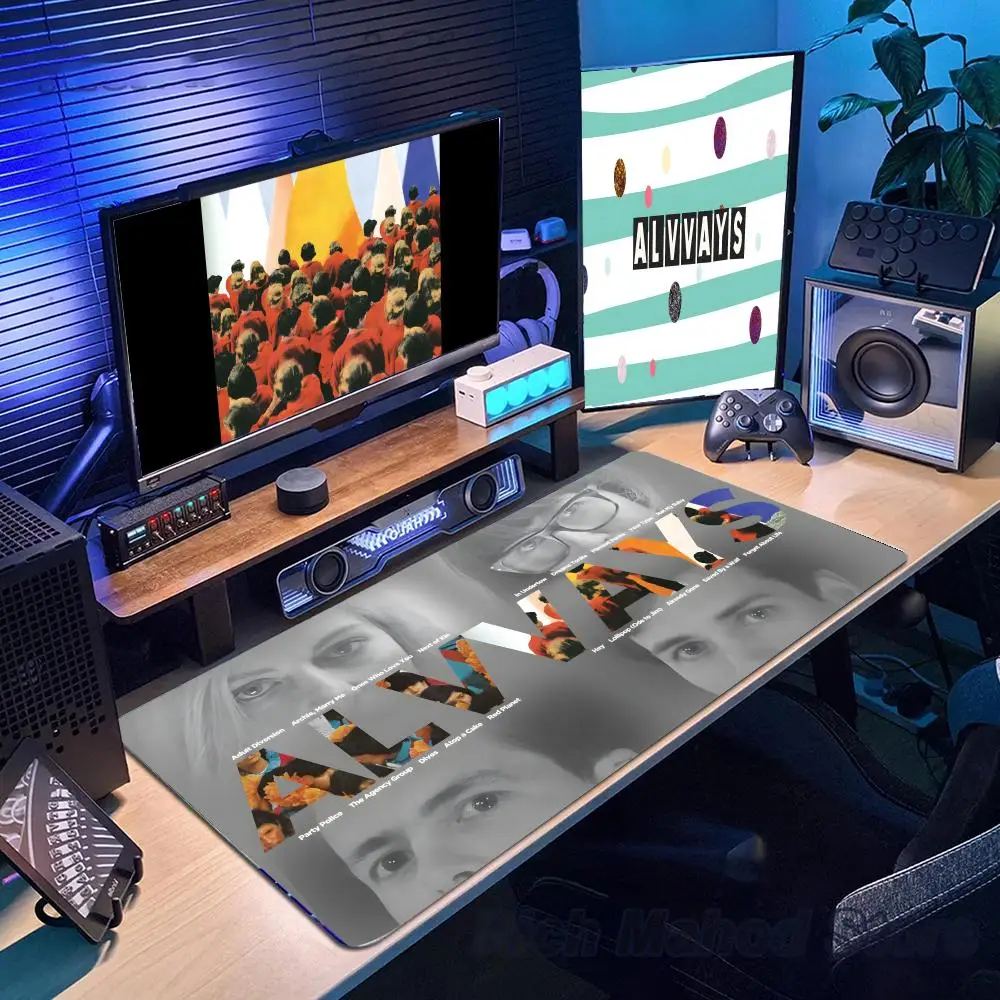 

Alvvays Mouse Pad Mousepad Large Gaming Mouse Pad LockEdge Thickened Computer Keyboard Table Desk Mat