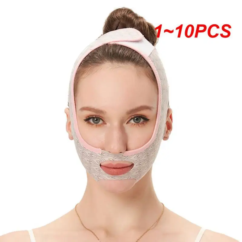 

1~10PCS Breathable V Face Band Cheek Lift Up Face Thin Mask Reduce Double Chin V-Line Shaping Bandage Anti Wrinkle Face Bandage