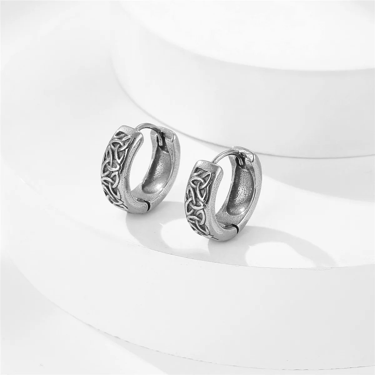 Punk Skull Earrings Set Stainless Steel Earrings 2025 Jewelry Accessories Piercing Hoops