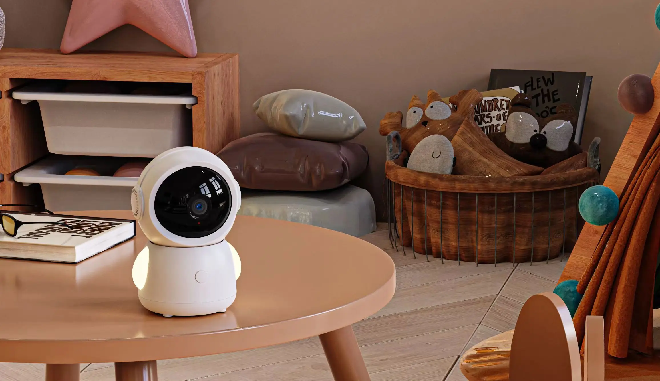 4.3Inch Screen 2MP 1080P Full Color  Intercom WIFI  Baby Monitor  Wireless PTZ Night Vision Feeding Remind BabySitter Camera