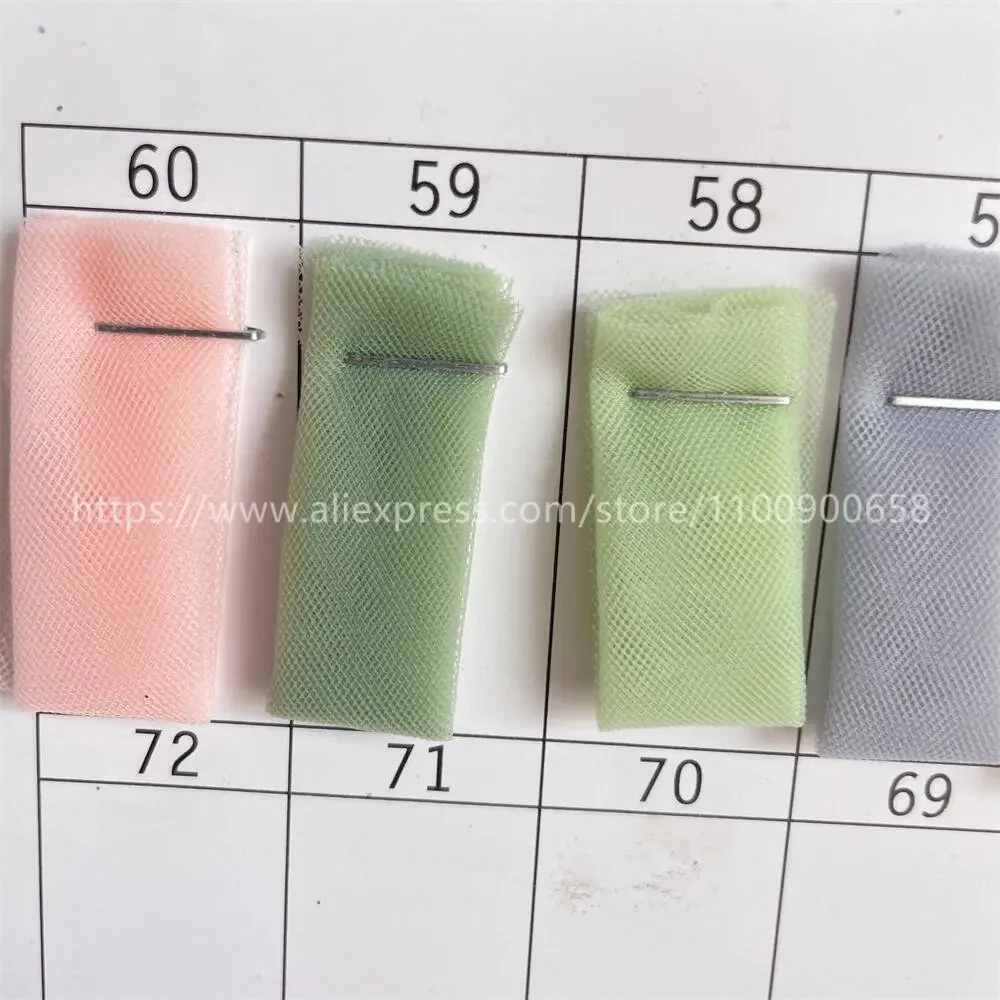 Tulle Mesh Fabric for Wedding Dress and Skirt Decoration, Mosquito Net Cloth, Swiss Encryption Switzerland, 67 Colors, RS4135