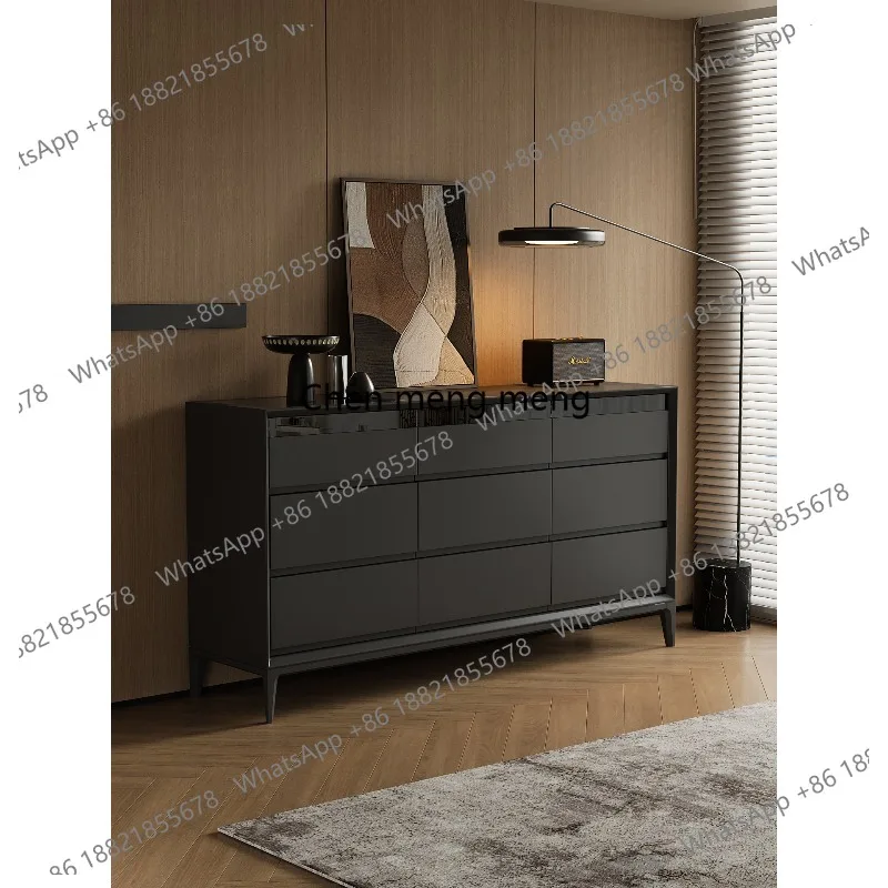 

Italian minimalist nine-chest cabinet modern minimalist living room bedroom bedside storage wall storage cabinet