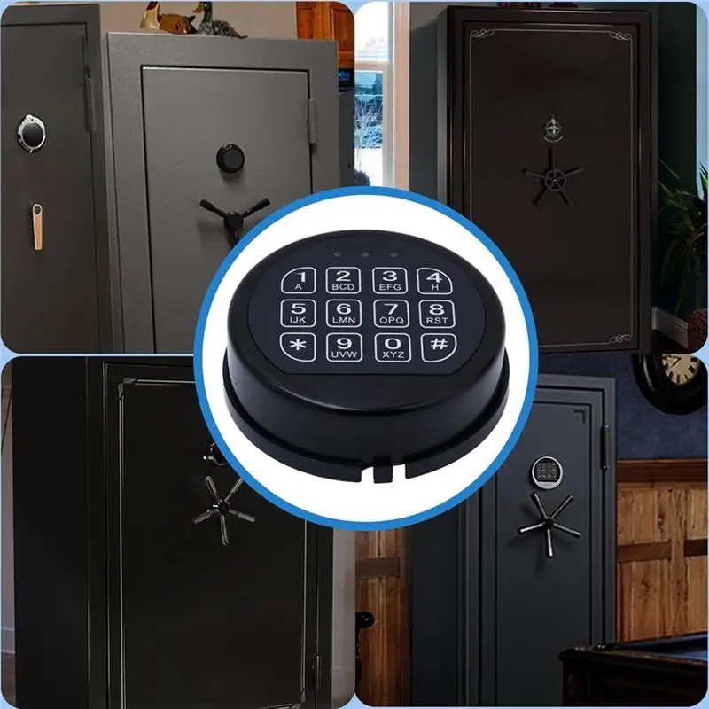 Lock Replacement With Solenoid Lock Black Keypad Electronic Lock For Home And Business Safe Box-Y41A
