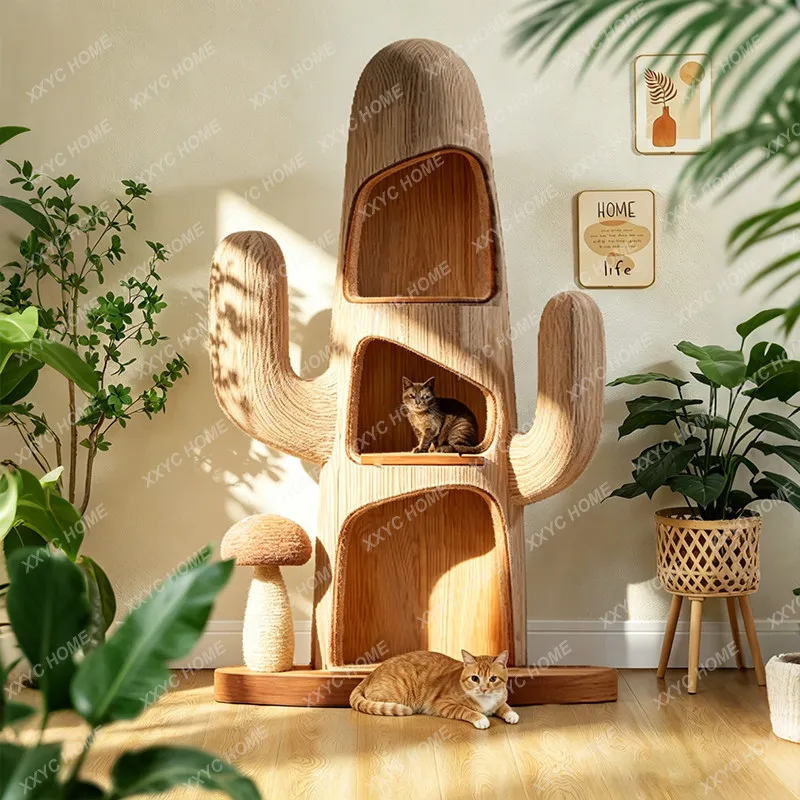 Cat climbing frame household Tongtian column, integrated four-season universal pet cat scratching column wear-resistant and can