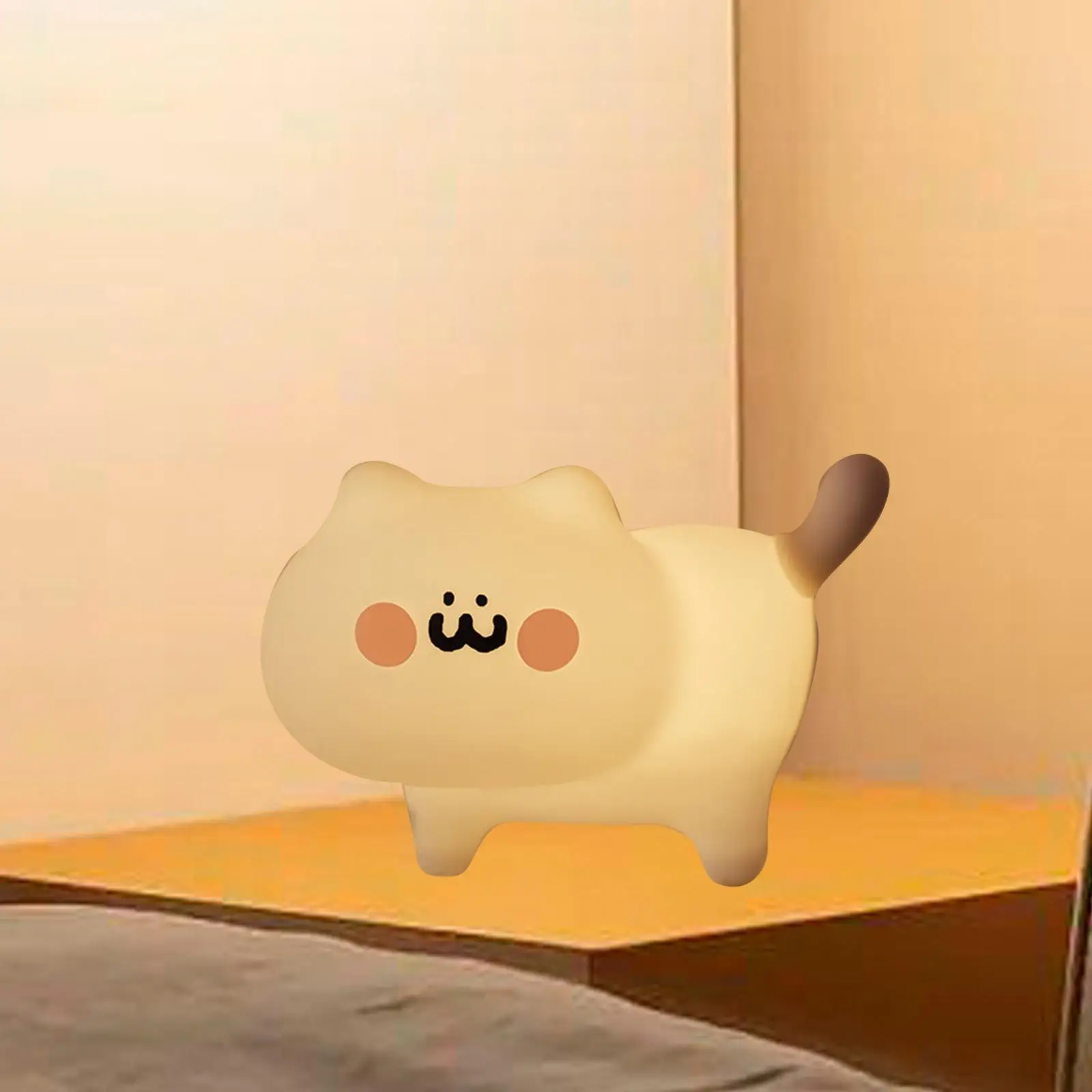 

Kitty ночник, декор комнаты, ночник с животными, USB-зарядка, управление касанием, для ванной, офиса, спальни, женщин
