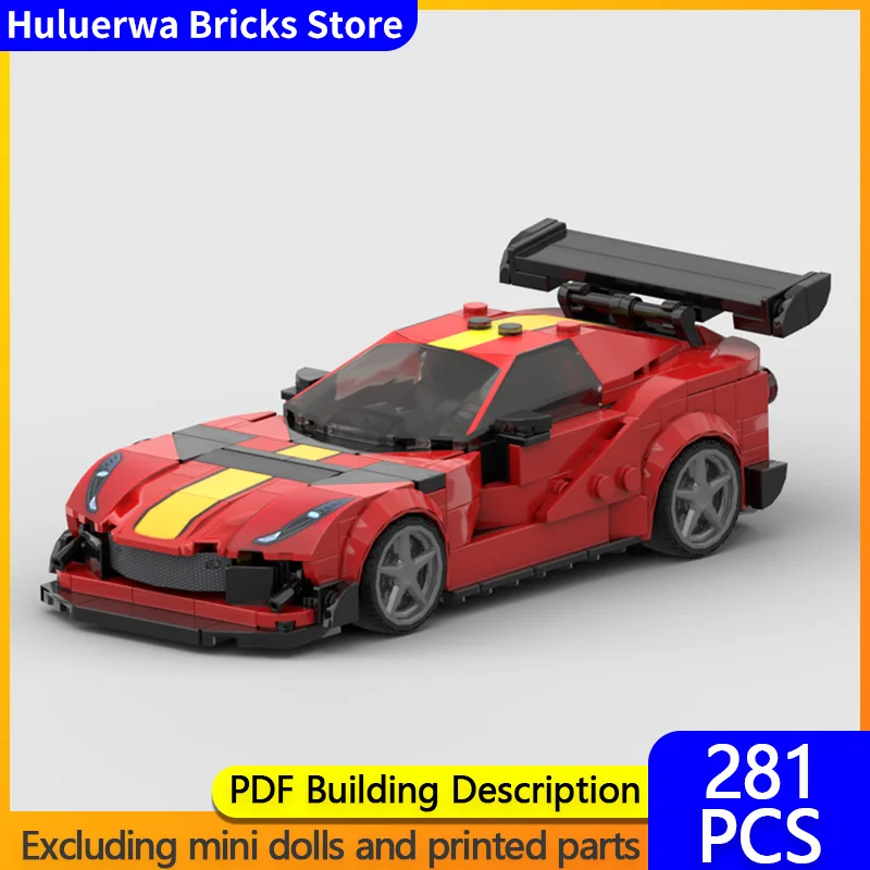 

Speed Racing Car Model MOC Building Bricks Competizione Hypercar Modular Technology Gifts Holiday Assemble Children Toys Suit