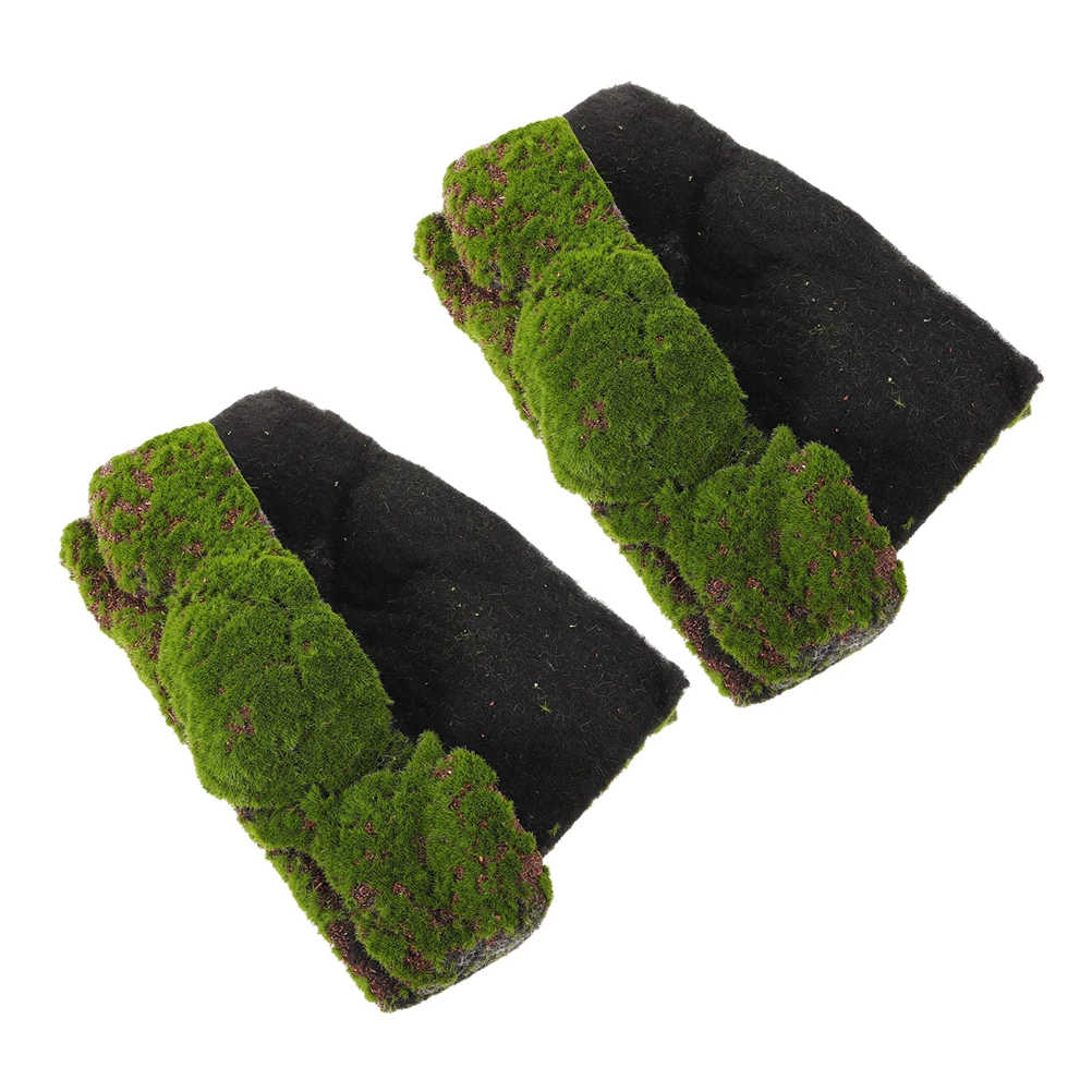 

2Pcs Simulation Grass Mat 30x30cm Artificial Moss Carpet Fake Turf Decorative Rug for Fairy Garden Indoor Outdoor Decor