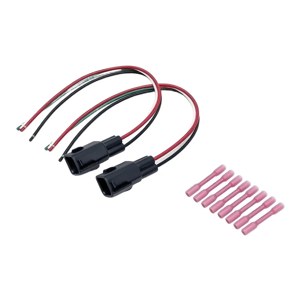 2Pcs 4-Wire Tail Light Connector Harness 56018649AC For Jeep For Wrangler 98-06 Taillight Bulbs Adapter Harness