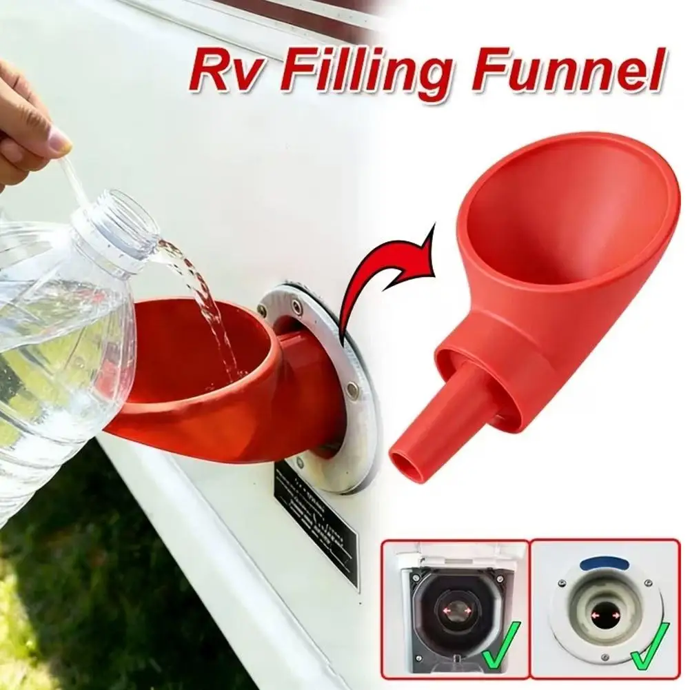 Camping Car Water Injection Funnel Water Tank Auxiliary Tool For Adding Water Trailer Pop-Up Camping Car Manual Water Injection view 3