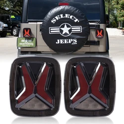 Carro LED Tail Lights para Jeep Wrangler, Modificação Universal, lâmpada reversa, DRL,Turn Signal,30W, 12V, 30W