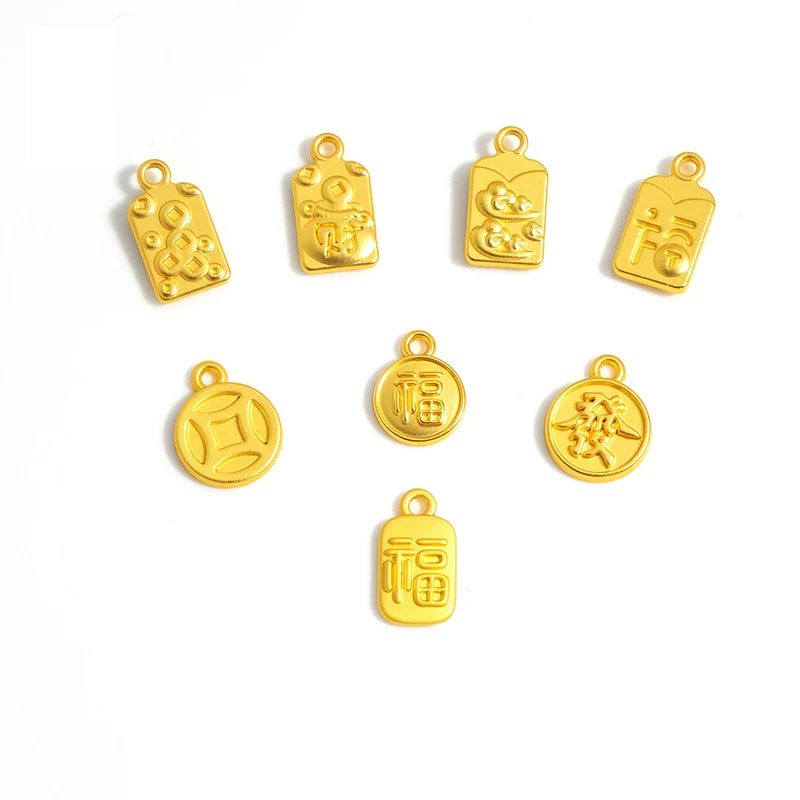 

Китайский традиционный кулон на удачу, процветание, удача, FU, подвеска, DIY ювелирное изделие, браслет, ожерелье, аксессуары для волос, оптовая продажа