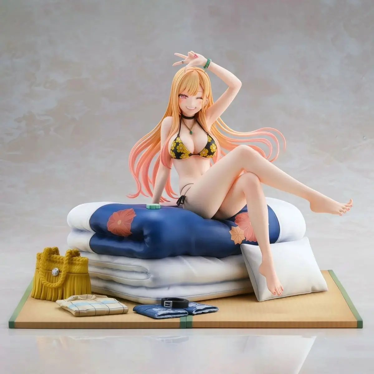 

My Dress-Up Darling Marin Kitagawa Swimsuit Ver. Anime Cute Sexy Girl Figure 25cm/9.84Inch Can Move PVC Collection Model Toys