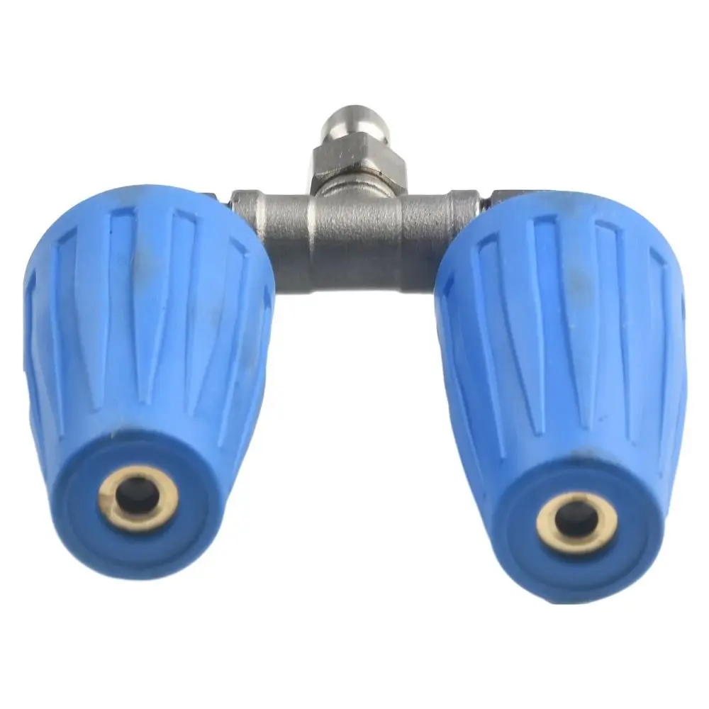 

360°Rotating Dual Turbo Nozzle Pressure Washer 2.0 Orifice 4-6 GPM Twin Turbo Nozzle Stainless Steel High Pressure