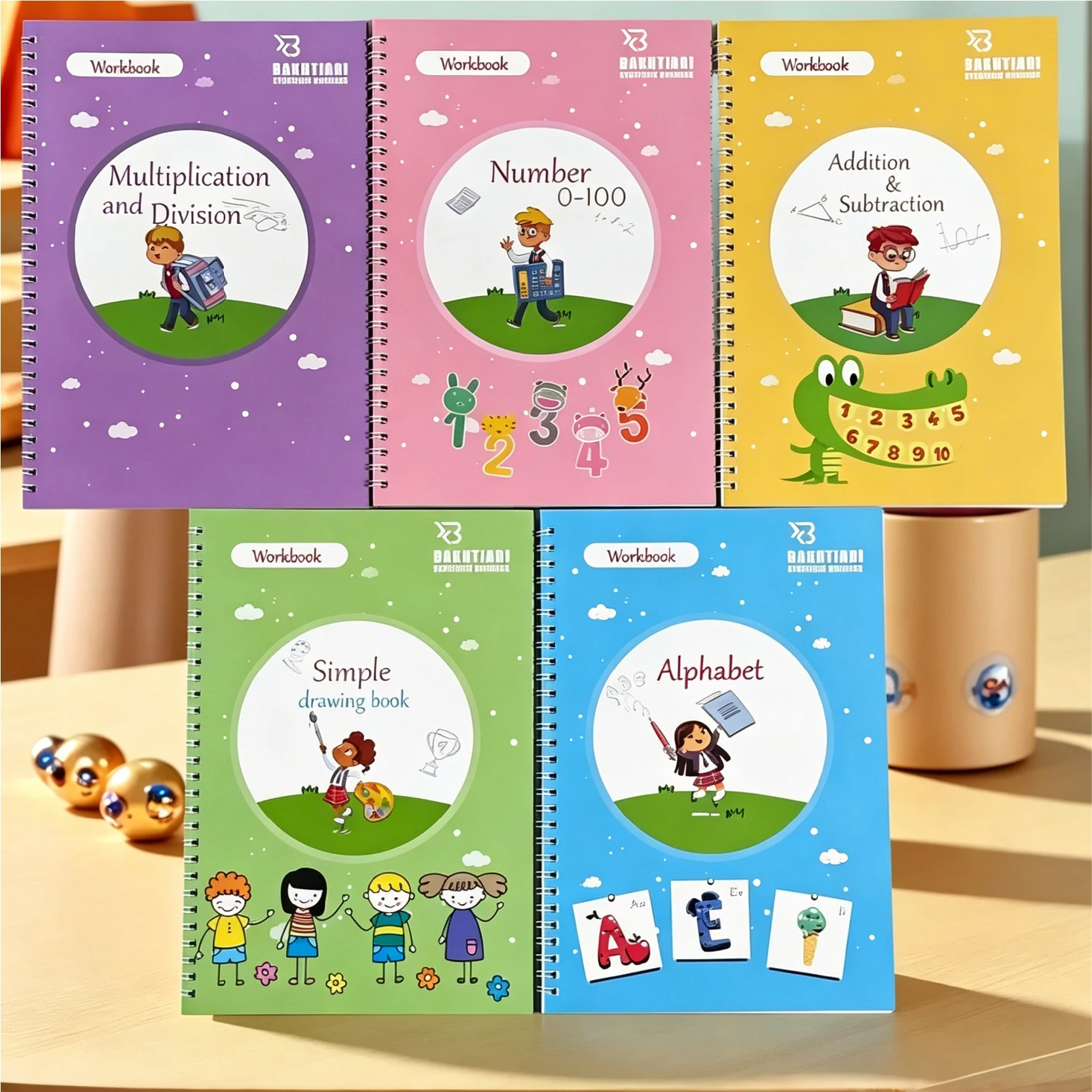 sundi-®-cuaderno-de-practica-de-caligrafia-reutilizable-con-tinta-magica-que-desaparece-para-ninos-juego-de-cuadernos-de-practica-de-escritura-para-ninos