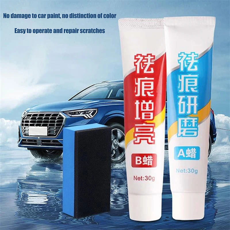 Car Paint Abrasivos Cera Remover Marcas Reparação Artefato, Arranhões Profundos Agente Restaurador, Pasta de polimento, Car Maintenance Supply