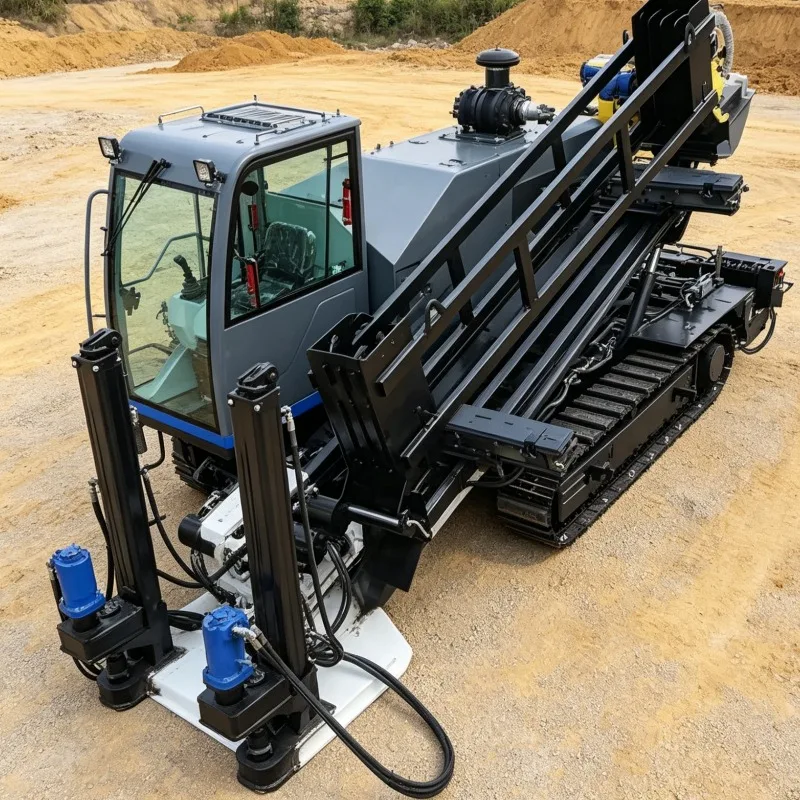 Customized Mini HDD Hydraulic Directional Drill Rig Horizontal Boring Equipment Crawler Trenchless Utility Drilling System Tool