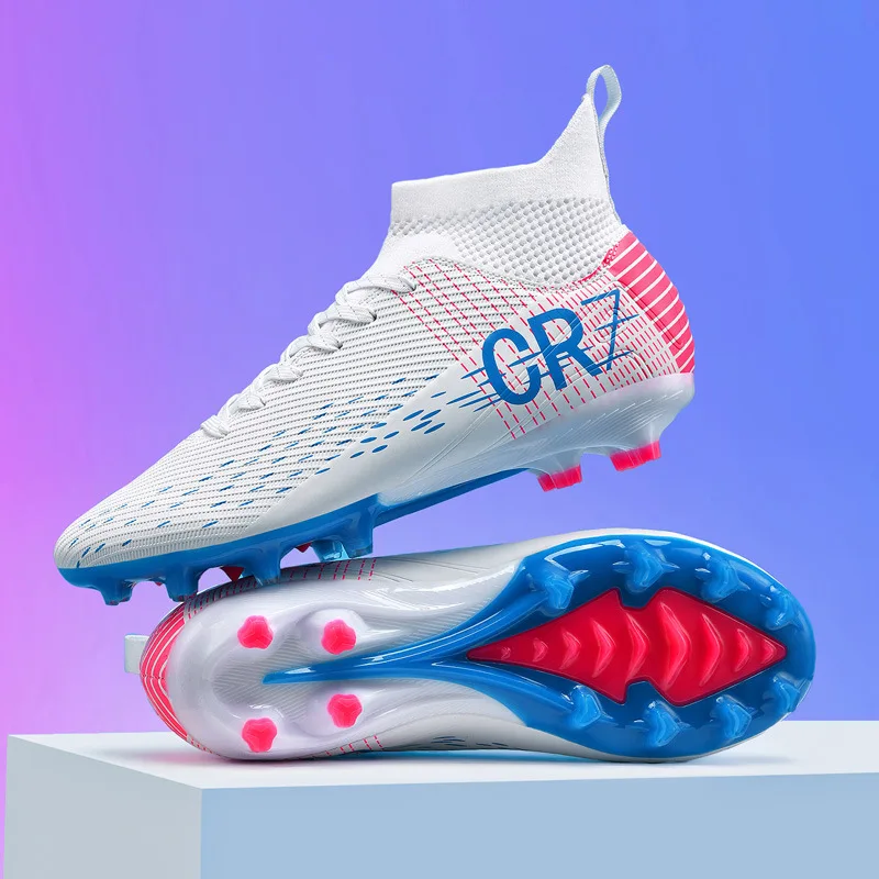 Picture 4: Professional Football Boots Kids Soccer Shoes Society Football Cleats FG Ultralight Training Soccer Sneakers Outdoor Sports Shoe